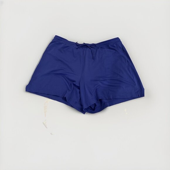 LL‎ Bean Women Size 1X Plus Shorts UPF Stretch Blue Swim Quick Dry 5" Activewear - Picture 1 of 8